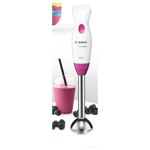 Bosch &amp;Scaron;tapni mikser MSM2410PW 400 W s posudom za miksanje bijela, ljubičasta Slike
