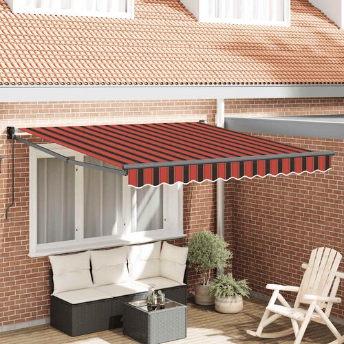 Tenda na uvlačenje narančasto-smeđa 3,5x2,5 m tkanina/aluminij Cijene