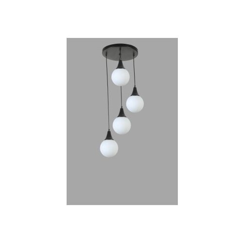 Opviq afra 4 Lü tepsili siyah beyaz Camlı Sarkıt blackwhite chandelier Cene