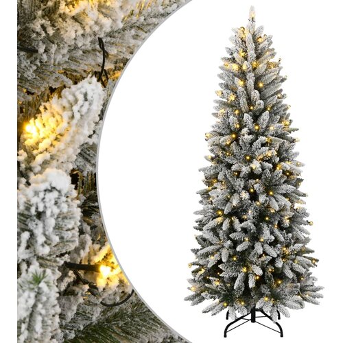  Umjetno božićno drvce sa 150 LED žarulja i snijegom 150 cm Cijene