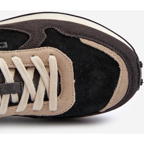 Big Star Men's Memory Foam System Black Sneakers Cene