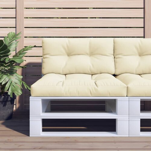  Jastuk za palete krem 70 x 40 x 12 cm od tkanine Cijene