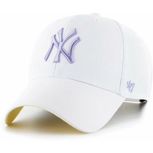 47 Brand Kapa s dodatkom vune MLB New York Yankees boja: bijela, s aplikacijom
