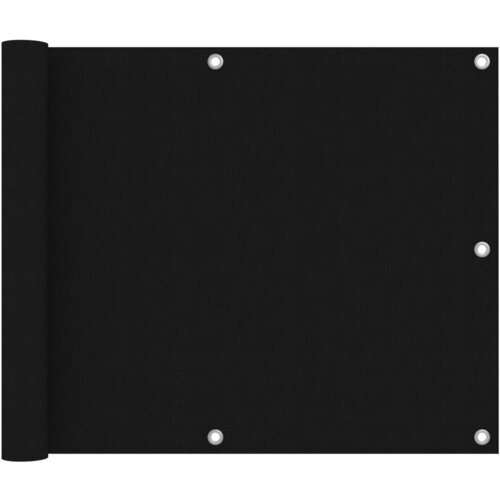 vidaXL balkonski zastor crni 75 x 600 cm od tkanine Oxford Cijene