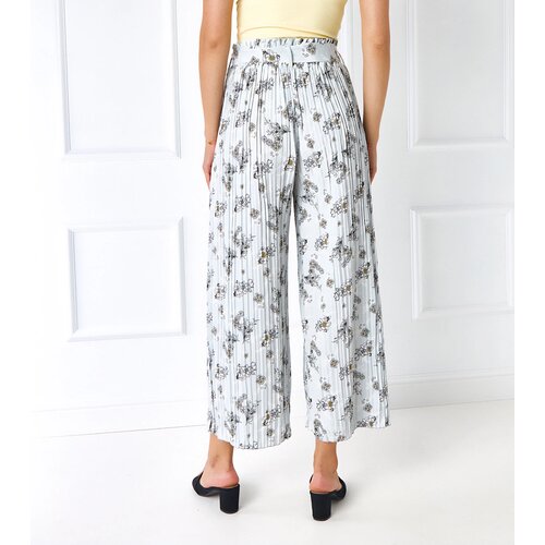 Gemre Gray wide pleated trousers Manlio Slike