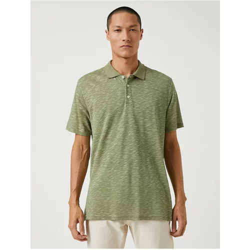 Koton Polo T-shirt - Green - Regular