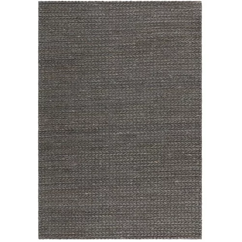 Asiatic Carpets Antracitno sivi ručno rađen juteni tepih 160x230 cm Oakley –