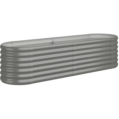 VidaXL Visoka greda iz pra&amp;scaron;no premazanega jekla 152x40x36 cm siva, (20981777) Slike