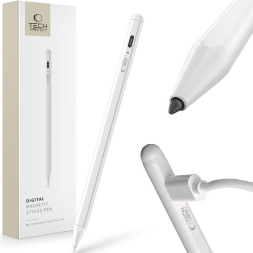 TECH-PROTECT DIGITALNO MAGNETNO PISALO STYLUS PISALO ZA IPAD BELA, (21980327) Cene