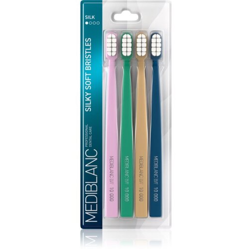 MEDIBLANC Toothbrush Silk zobna &scaron;četka z mehkimi &scaron;četinami 4 kos Cene
