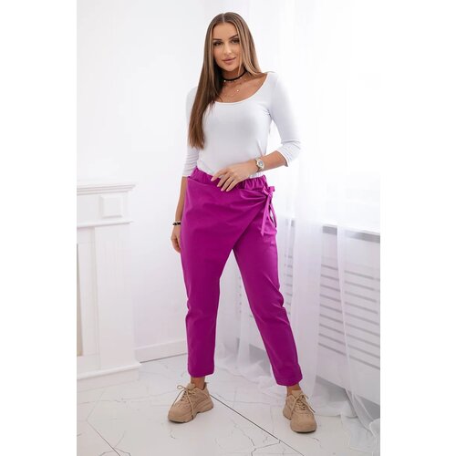 Kesi Trousers tied with an asymmetrical plum at the front Cijene