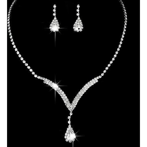 IZMAEL Set DR-29632 - Srebrna / Kristalna Slike