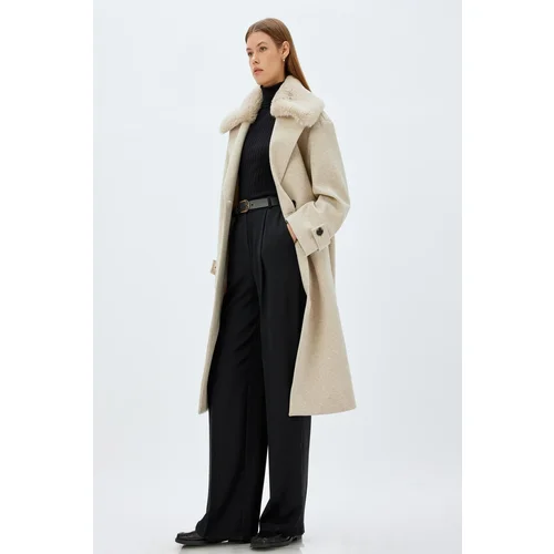 Koton Ecru Women's Coat