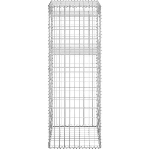 vidaXL Gabionska stupna ko&scaron;ara 50 x 50 x 140 cm željezna Cijene