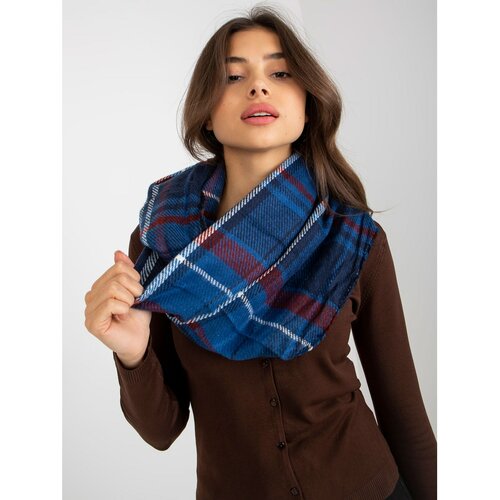 Fashion Hunters Navy blue and burgundy chimney with a checked print Slike