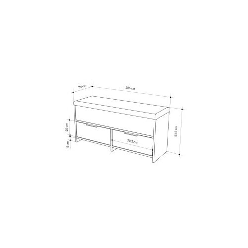Hanah home cove shoe bench - hitit hitit shoe cabinet Cene