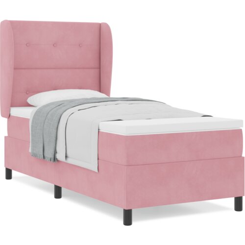 Box Spring Krevet s Madracem Ružičasti 90x200 cm Bar&amp;scaron;un Slike