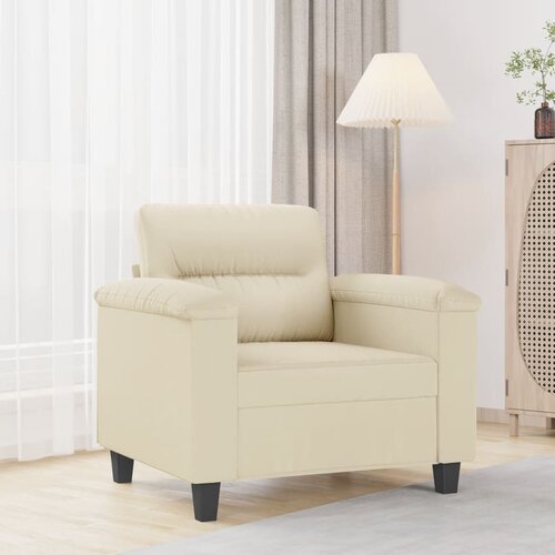 vidaXL Fotelja krem 60 cm od umjetne kože Cijene