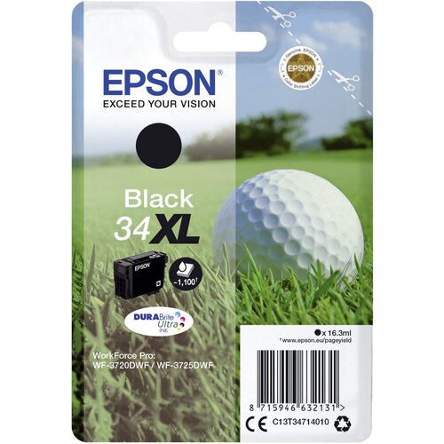 Epson Originalna črna kartu&amp;scaron;a 34Xl - C13T34714010 [Ml-16.3], (20304855) Slike