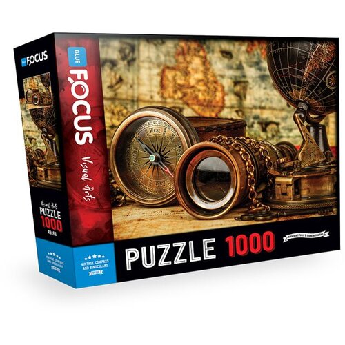  Puzzle 1000 pcs vintage compass and binoculars bf291 ( 108/22916 ) Cene
