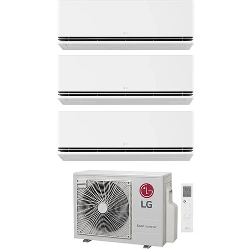 LG trojček Premium Deluxe DualCool AI AIR (Wind Free) 1 x MU3R21.U23 7,3kW zunanja enota / 1 x notranja H12S1DA 3,5kW + 2 x notranja H09S1DA 2,5kW - Cene