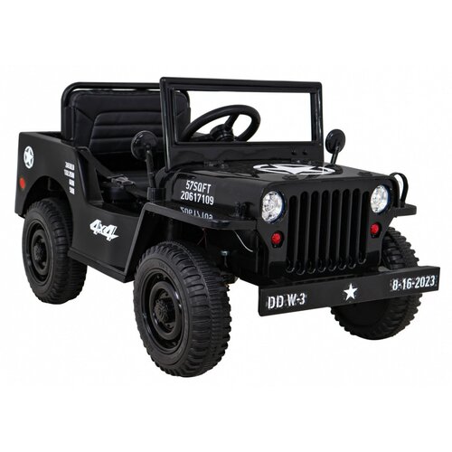  Otro&amp;scaron;ki avto na akumulator Retro Military 4x4 - črni Slike