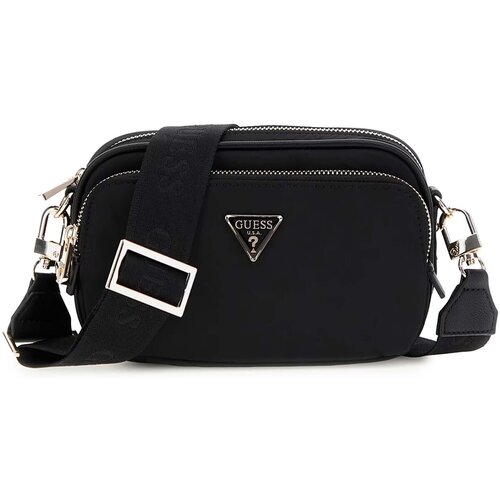 Guess Torbe za čez ramo Eco Gemma Crossbody Camera Črna Slike
