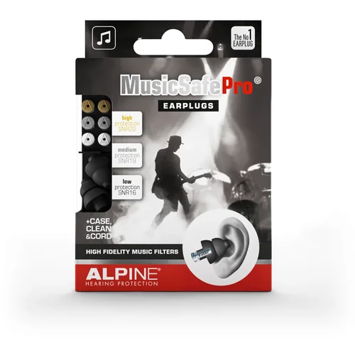 Alpine MusicSafe Pro Black čepići zaštita sluha