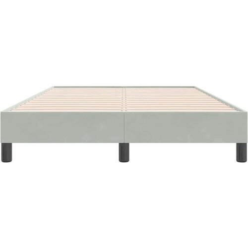 VidaXL Okvir kreveta bez madraca svijetlo sivi 120x220 cm bar&amp;scaron;un Slike