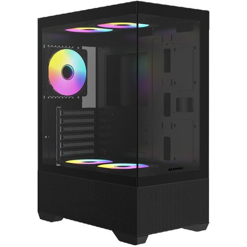 Raidmax Kuciste Infinita I802 Air/Glass/3 xRGB/Crni/I802ABS Slike