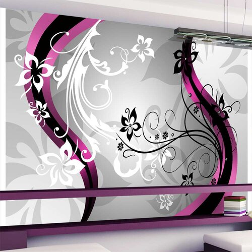  Samoljepljiva foto tapeta - Art-flowers (pink) 343x245 Slike
