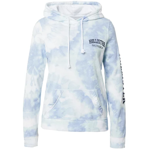 Hollister Sweater majica mornarsko plava / svijetloplava / bijela