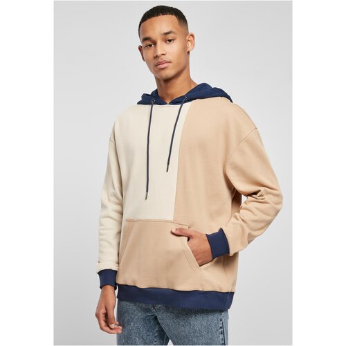 Urban Classics Oversized Color Block Hoody softgrass/unionbeige Slike