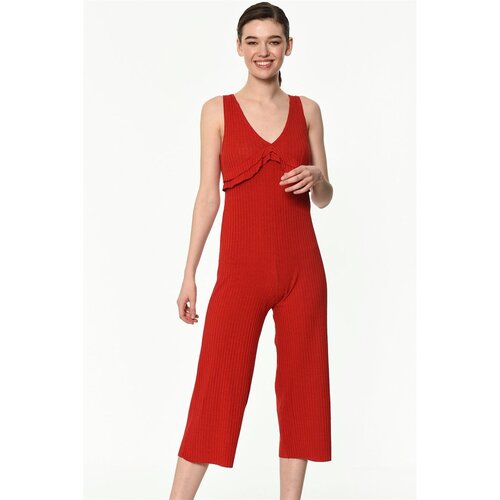 Dewberry Z6478 LADIES JUMPSUIT-RED Cene