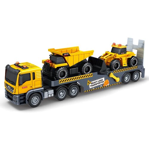  Kamion transporter sa kiperom i utovarivačem, set od 3 vozila Slike
