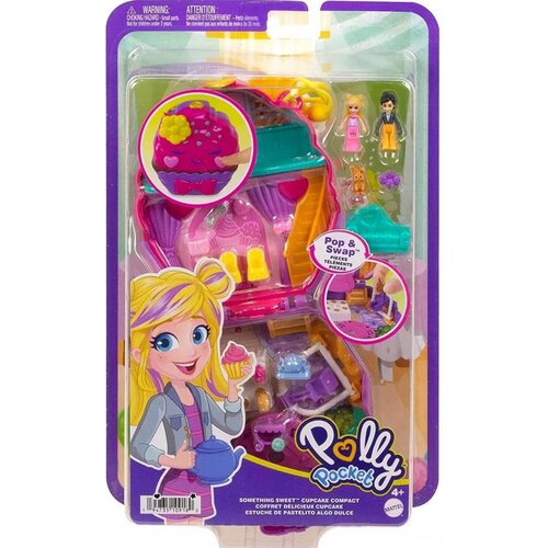 Polly Pocket Mattel : Kompaktni komplet za sladke pribolj&amp;scaron;ke Cupcake (HKV31), (21382076) Slike