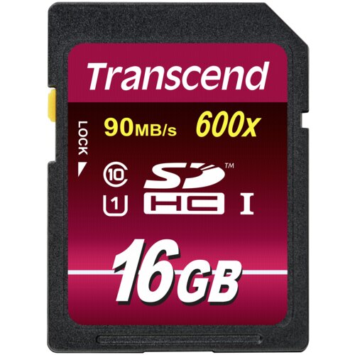 Transcend SDHC 16GB Class10 UHS-I 600x Ultimate Slike