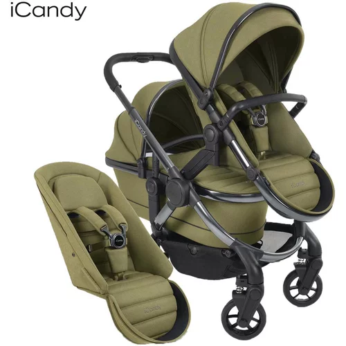 iCandy peach™ 7 otroški voziček double phantom olive green