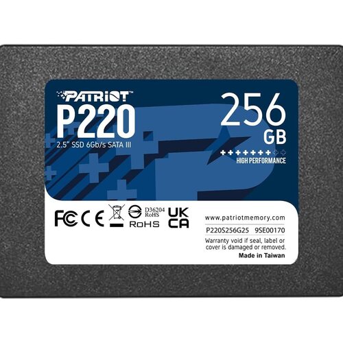 Patriot SSD 256GB 2.5", P220up to R/W: 550/500 MB/s Cijene