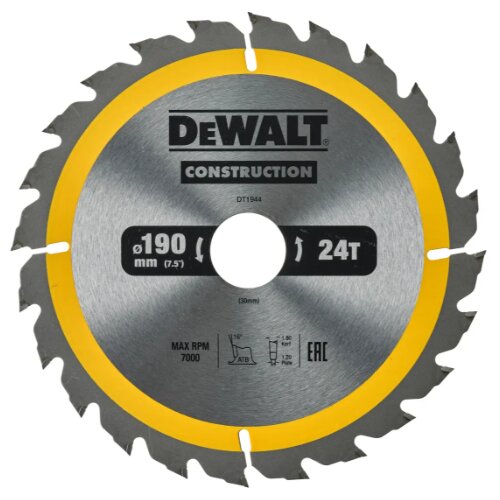 Dewalt DT1944 List kružne testere 190x30mm, 24 zuba Cene
