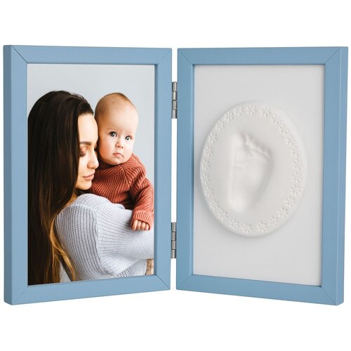  Tiny Memories dvostruki okvir za fotografije s printom - plavi Slike