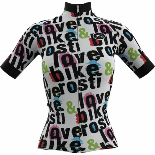 Rosti W BIKE AND LOVE Ženski biciklistički dres, bijela, veličina