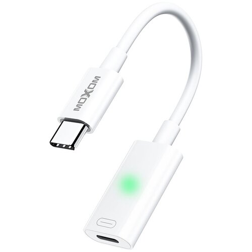 Moxom adapter otg MX-CB243/ type-c na lightning/ bela Slike
