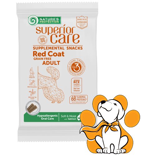 Nature's Protection hypoallergenic oral care losos 150g, za pse riđe boje dlake Slike