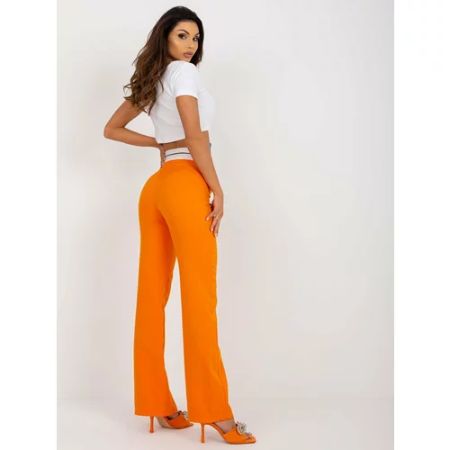 Fashion Hunters Orange elegant flowing trousers