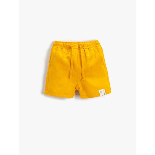 Koton Shorts - Yellow - Normal Waist Slike
