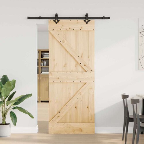  Klizna vrata NARVIK Prirodna i crna 85 x 210 cm (152 5 cm) Cijene