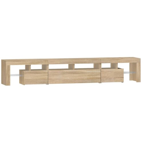  ormarić s LED svjetlima boja hrasta sonome 230x36,5x40 cm Slike