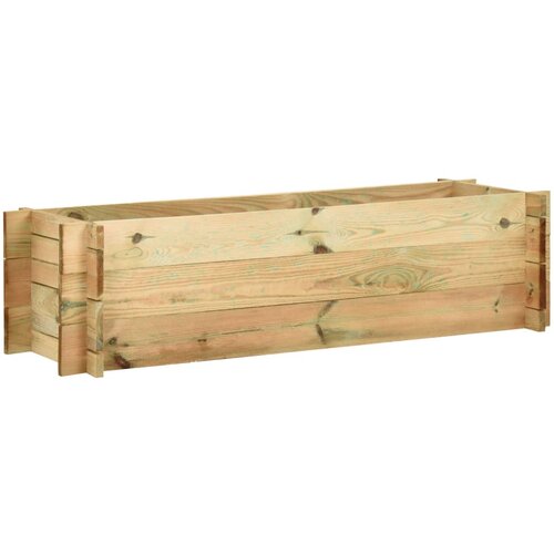 VidaXL Dvignjeno vrtno cvetlično korito impregnirana borovina 120 cm, (20618777) Slike