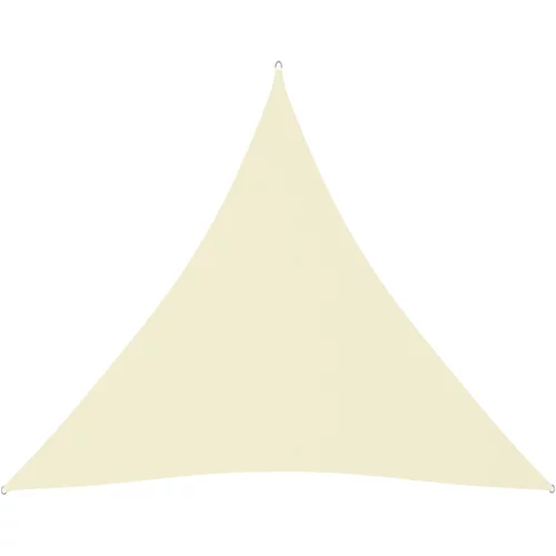  Jedro protiv sunca od tkanine trokutasto 4,5 x 4,5 x 4,5 m krem
